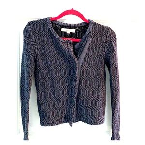 Anne Taylor Loft Asymmetrical zippered sweater